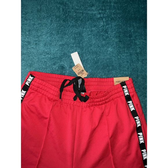 VS Pink Women's Size Medium Pink Track Pants Red - Picture 6 of 11